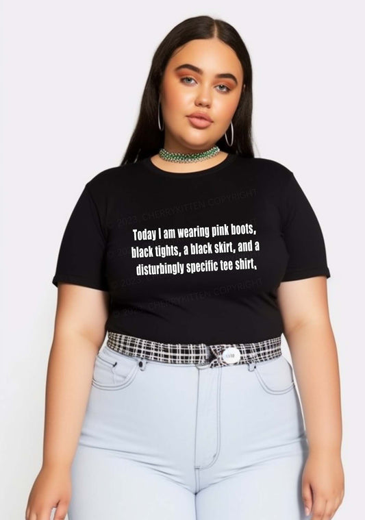 Curvy Disturbingly Specific Y2K Baby Tee Cherrykitten