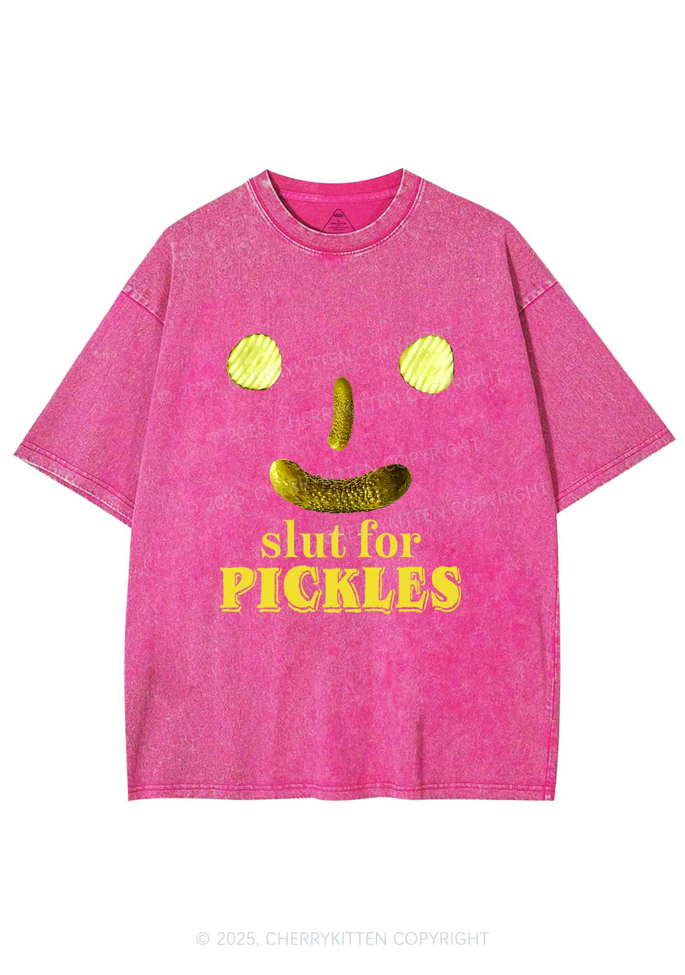 Slxt For Pickles Y2K Shirts Washed Tee Cherrykitten