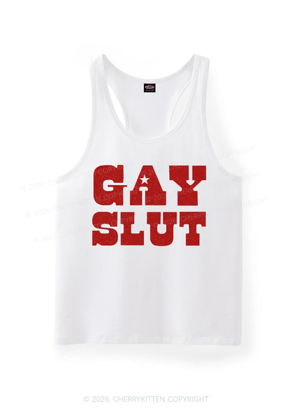 Gay Slxt Pride Y2K Men Racerback Tank Top Cherrykitten
