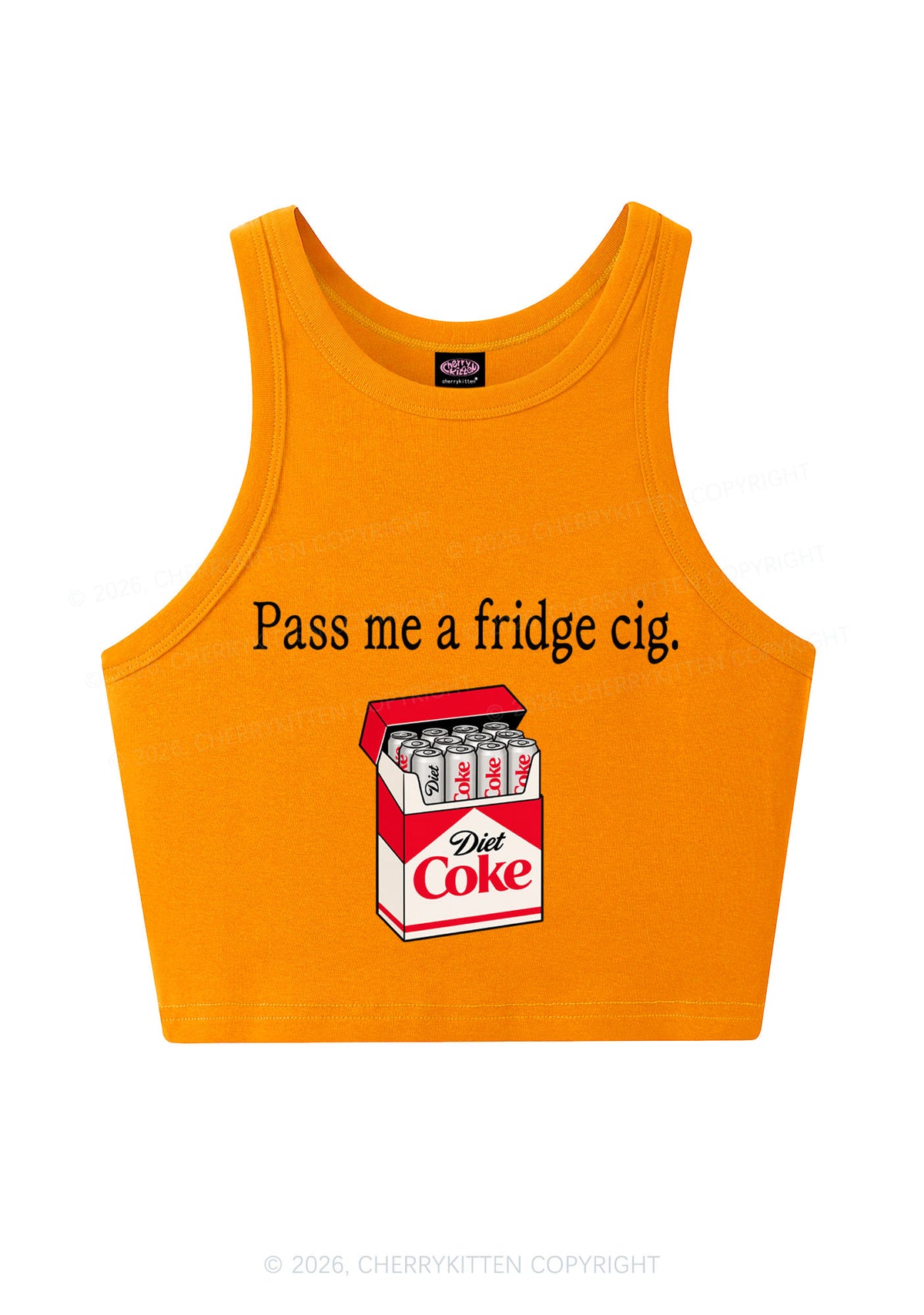 Pass Me Fridge Cig Y2K Crop Tank Top Cherrykitten