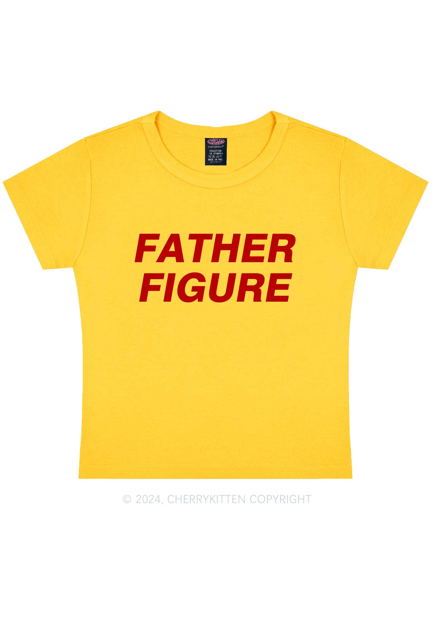 Father Figure Y2K Baby Tee Cherrykitten