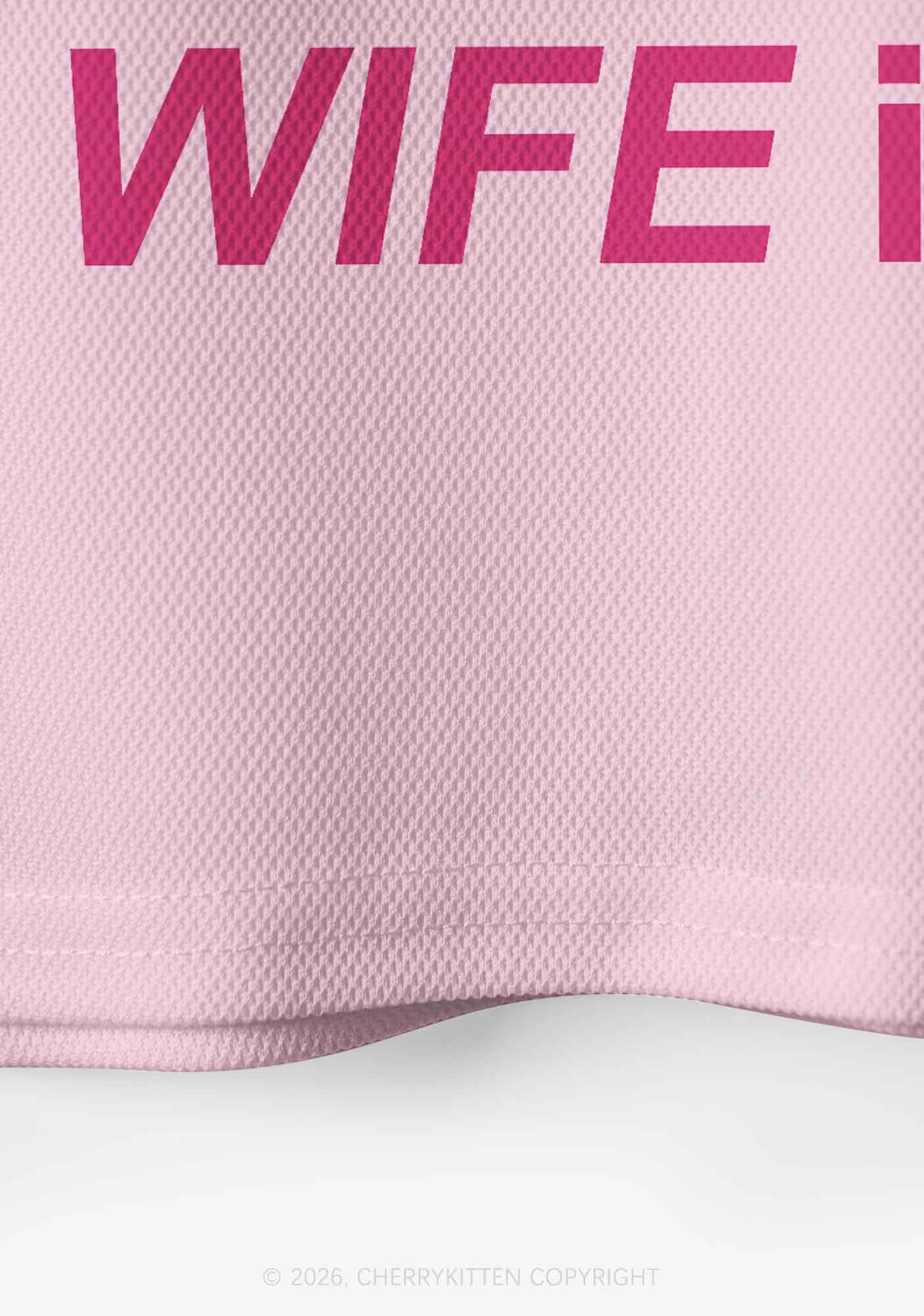 Im Not A Lesbian Pride Y2K Crop Sport Jersey Shirts Cherrykitten