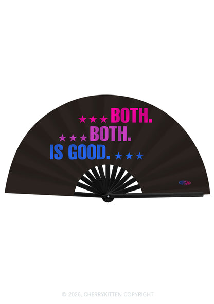 Both Is Good Pride Y2K Rave Hand Fan Cherrykitten