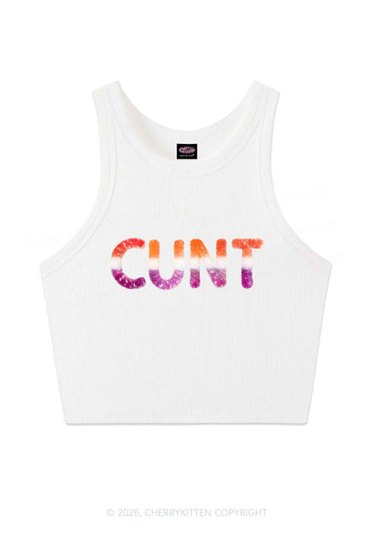 Lesbian Candy Cxxt Pride Y2K Crop Tank Top Cherrykitten