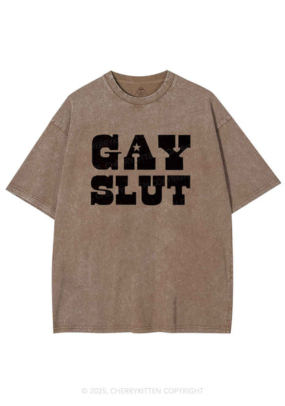 Gay Slxt Pride Y2K Shirts Washed Tee Cherrykitten