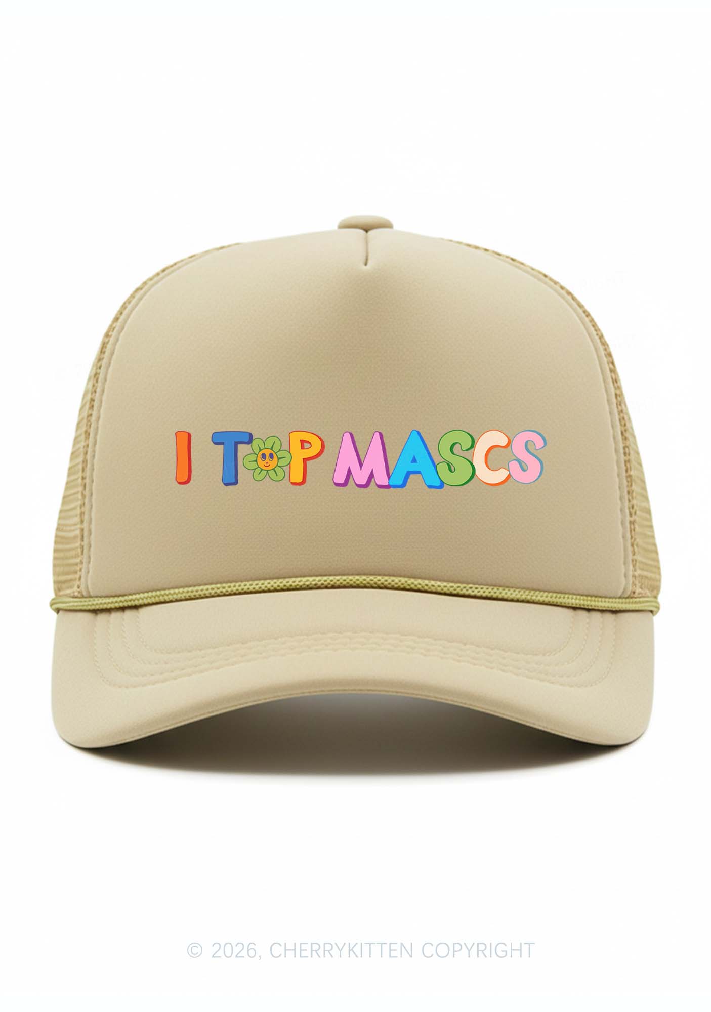 I Top Mascs Pride Y2K Trucker Hat Cherrykitten