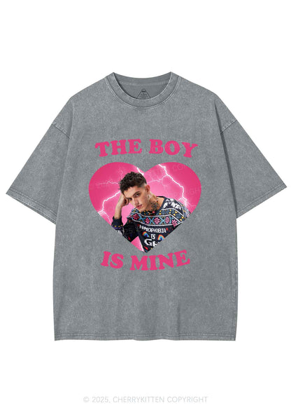 Custom The Boy Is Mine Y2K Shirts Washed Tee Cherrykitten