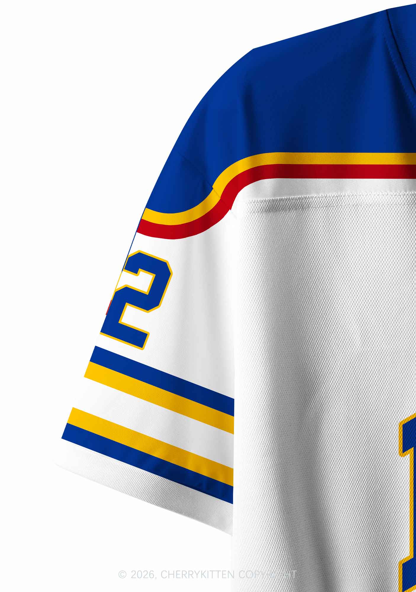 Retro White Hockey Team JL Y2K Crop Sport Jersey Shirts Cherrykitten