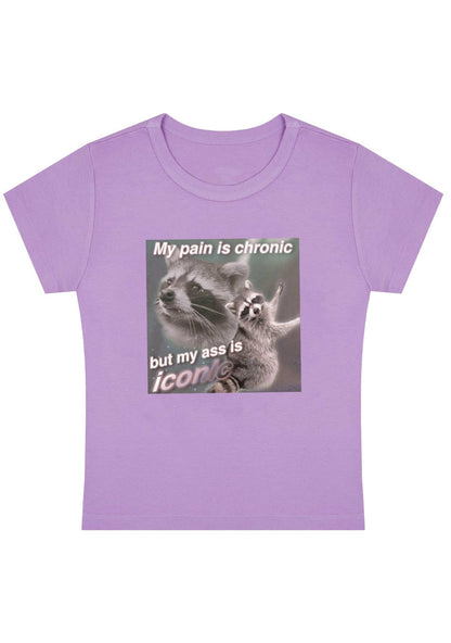My Pain Is Chronic Y2K Baby Tee