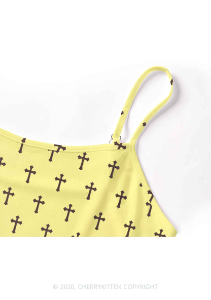 Cunting Season Cross Y2K Mesh Cami Tank Cherrykitten