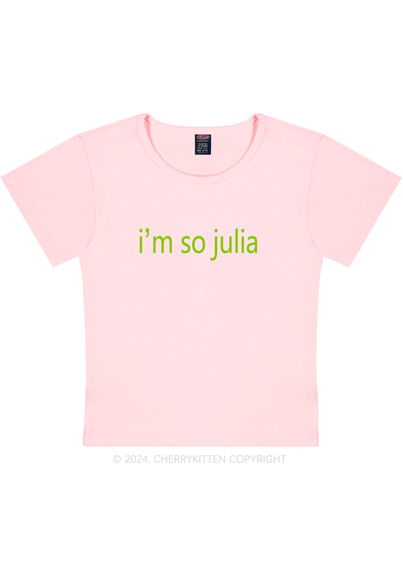 I'm So Julia Y2K Baby Tee Cherrykitten