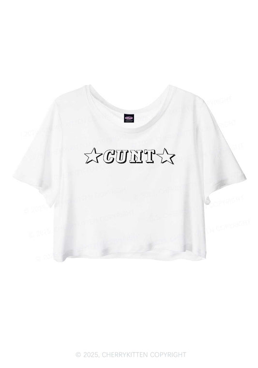 Star Count Y2K Sheer Crop Tee Cherrykitten