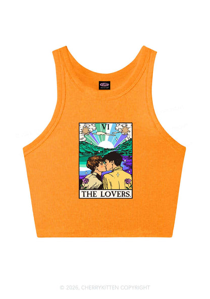 The Gay Lovers Pride Y2K Crop Tank Top Cherrykitten