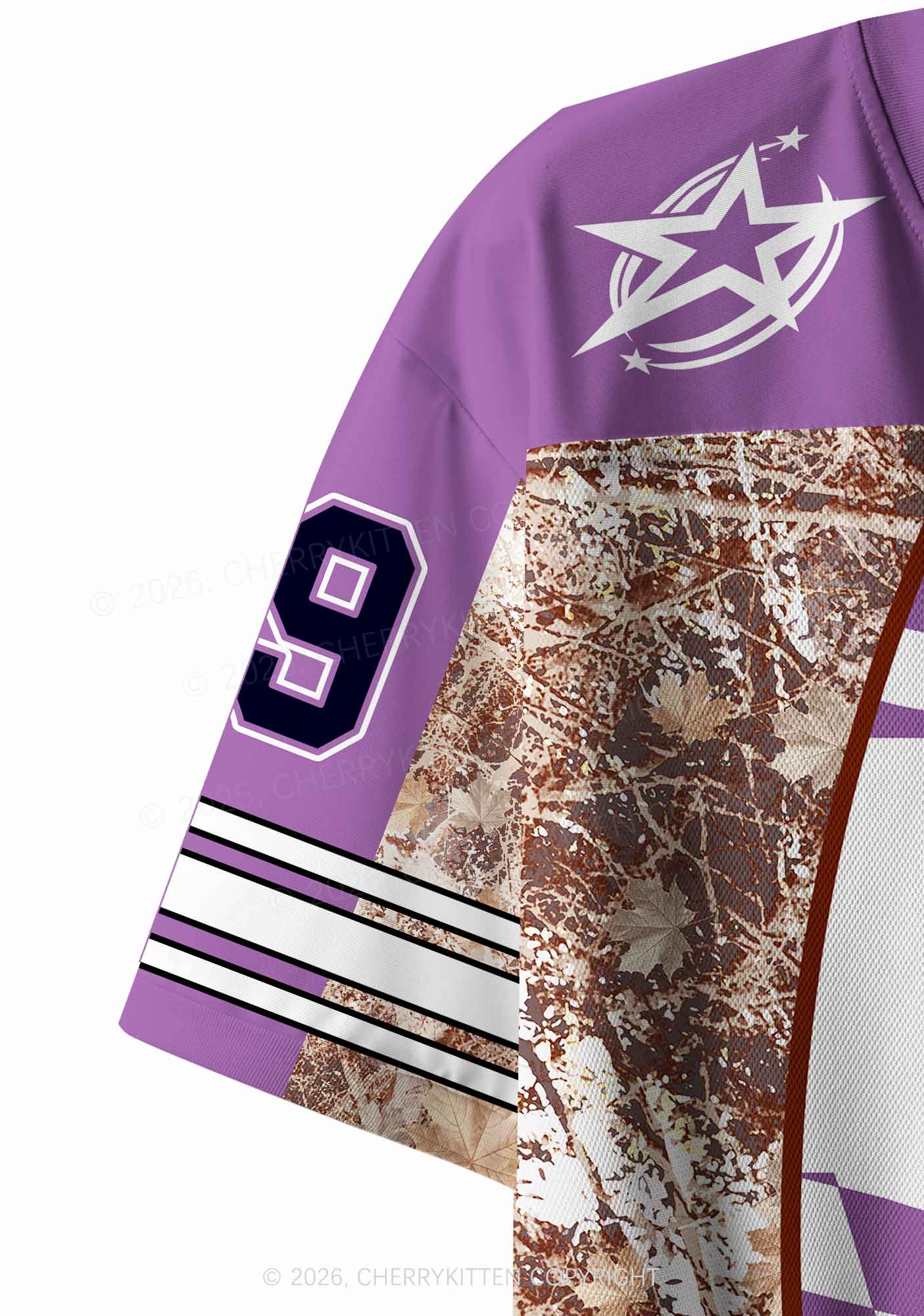 Purple Plaid Dyke Pride Y2K Crop Sport Jersey Shirts Cherrykitten