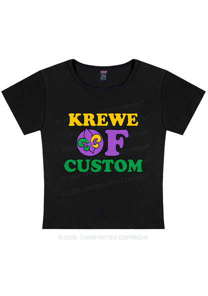 Krewe Of Custom Y2K Baby Tee Cherrykitten