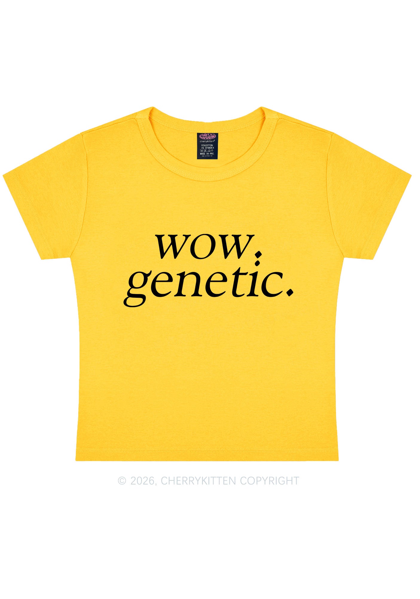 Wow Genetic HR Y2K Baby Tee Cherrykitten