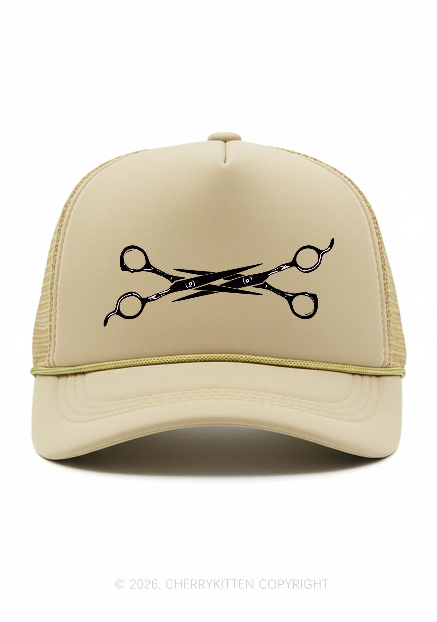Pink Scissors Pride Y2K Trucker Hat Cherrykitten