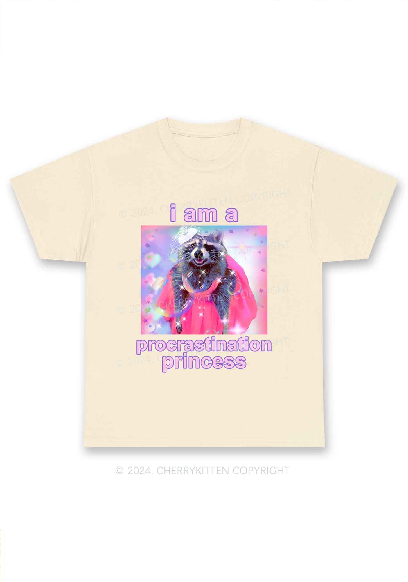 Procrastination Princess Y2K Chunky Shirt Cherrykitten