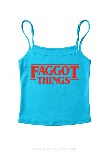Faggot Things Pride Y2K Spaghetti Strap Cami Cherrykitten
