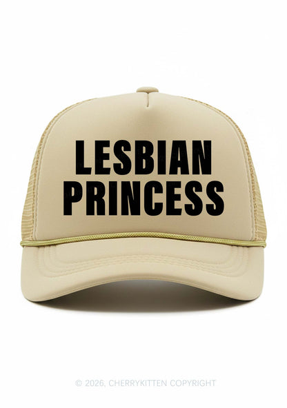 Lesbian Princess Pride Y2K Trucker Hat Cherrykitten