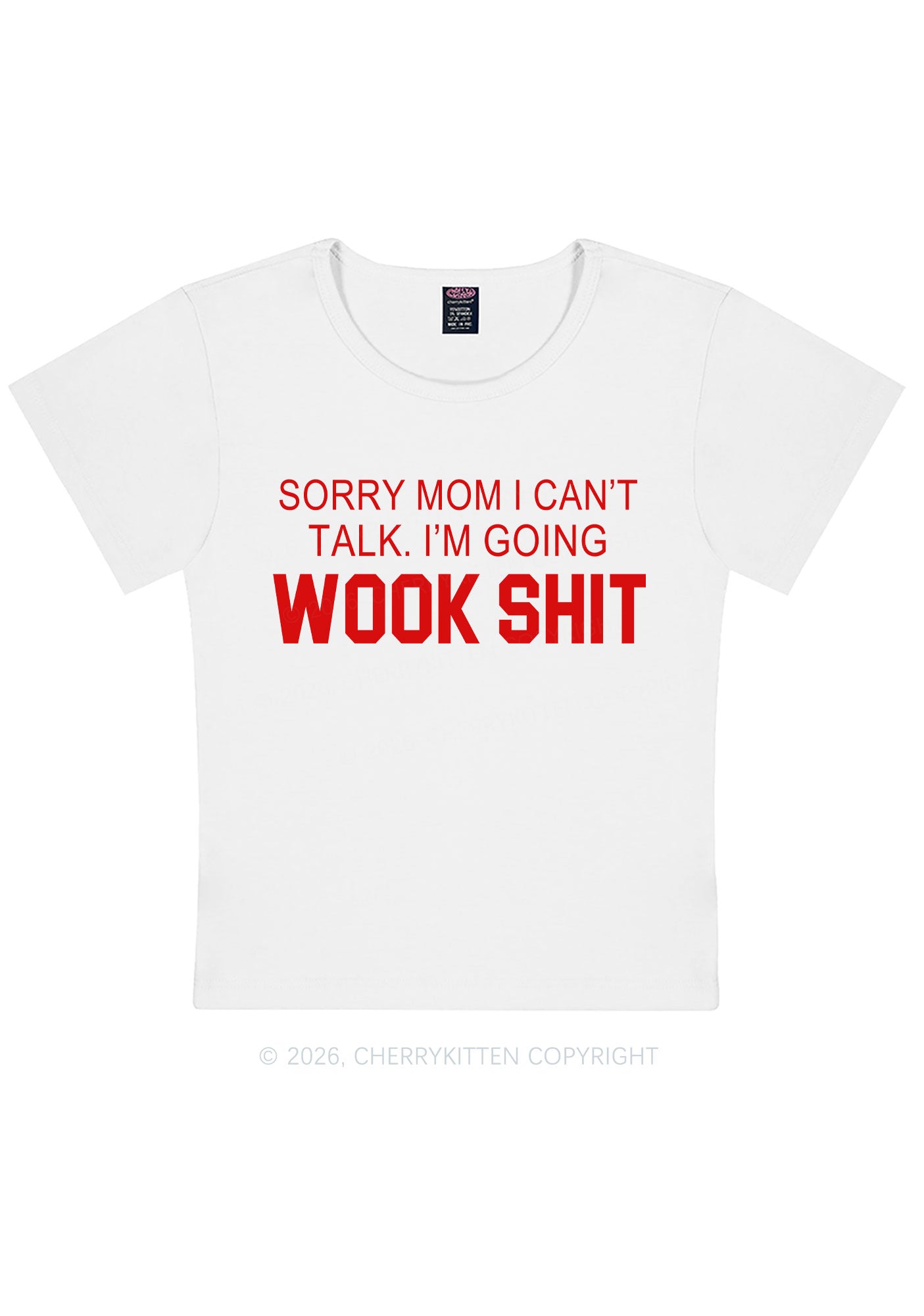 Im Doing Wook Shxt Y2K Baby Tee Cherrykitten