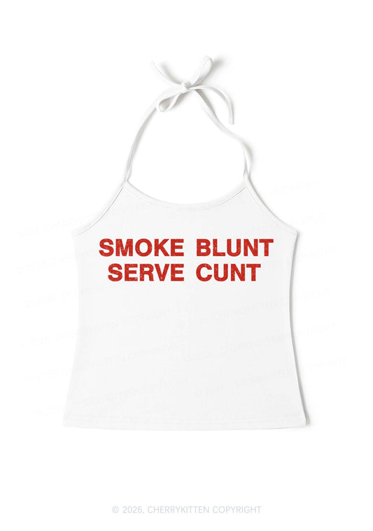 Smoke Blunt Y2K Halter Neck Cami Cherrykitten