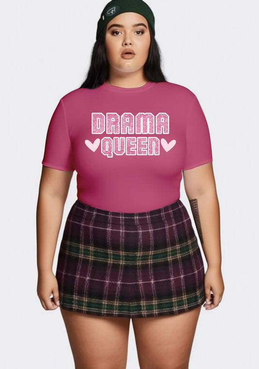 Curvy Drama Queen Baby Tee