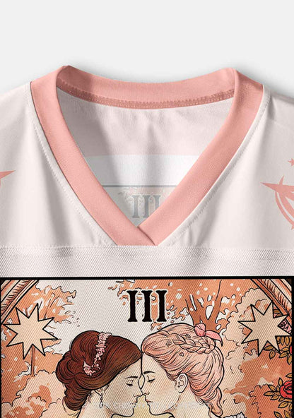 Victorian Rose Lesbian Pride Y2K Crop Sport Jersey Shirts Cherrykitten