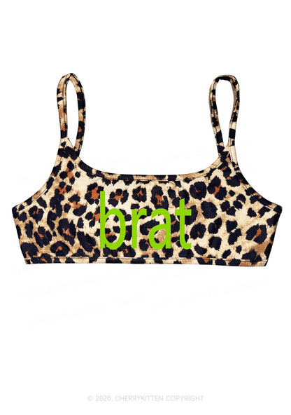 Green Brat Y2K Super Crop Cami Cherrykitten