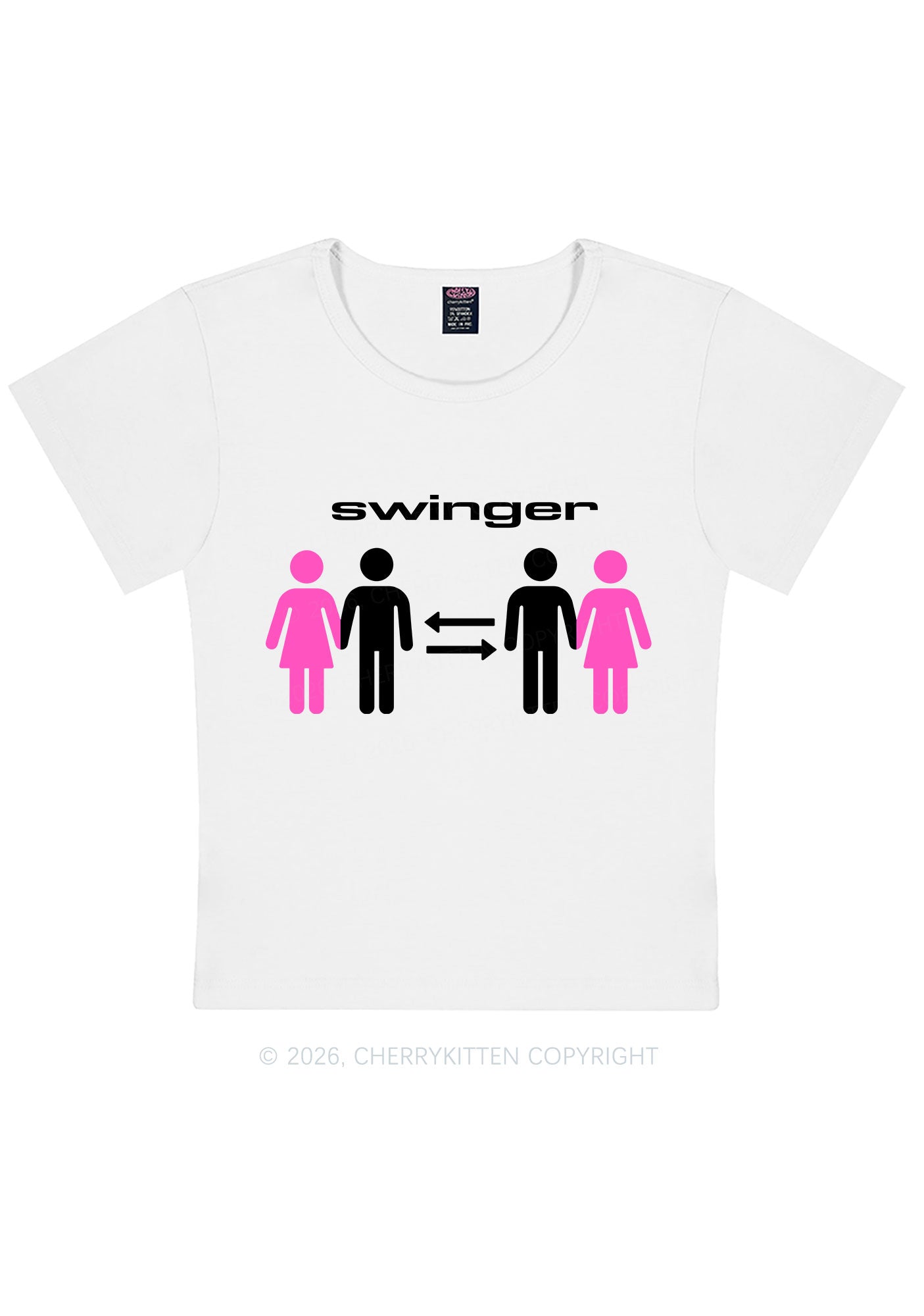 Swinger Partners Y2K Baby Tee Cherrykitten