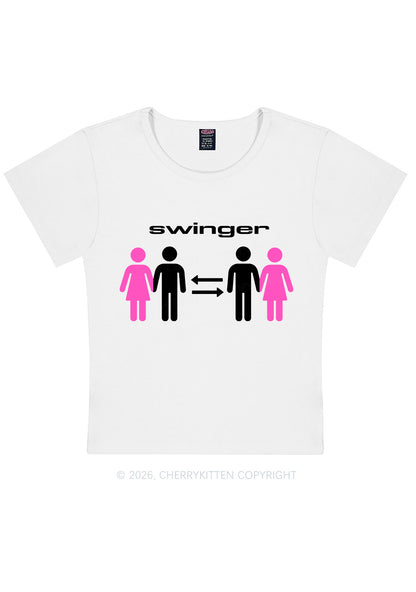 Swinger Partners Y2K Baby Tee Cherrykitten
