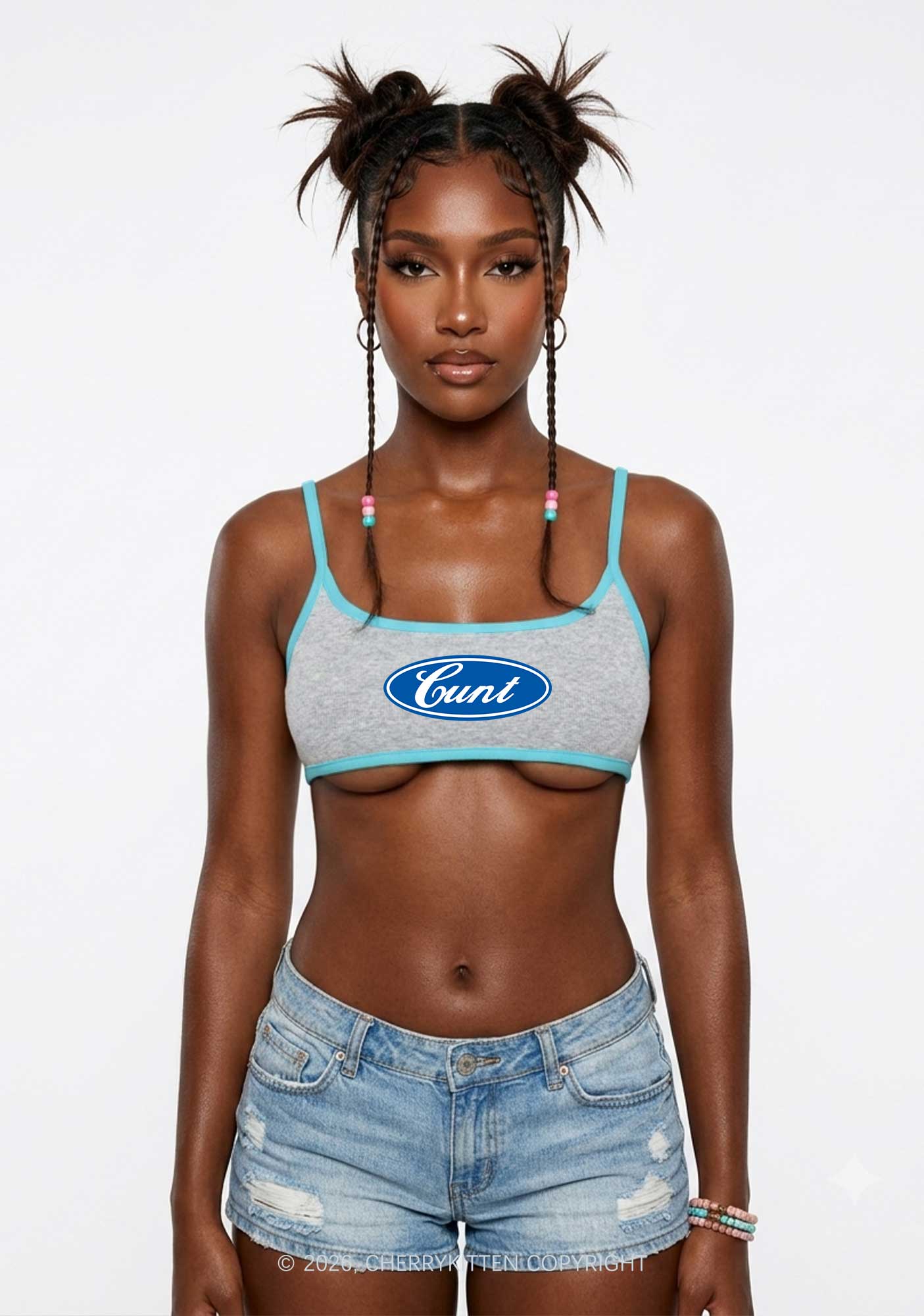 Oval Cxxt Y2K Super Crop Cami Cherrykitten
