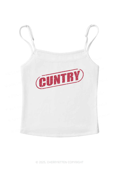 Cuntry Y2K Spaghetti Strap Cami Cherrykitten