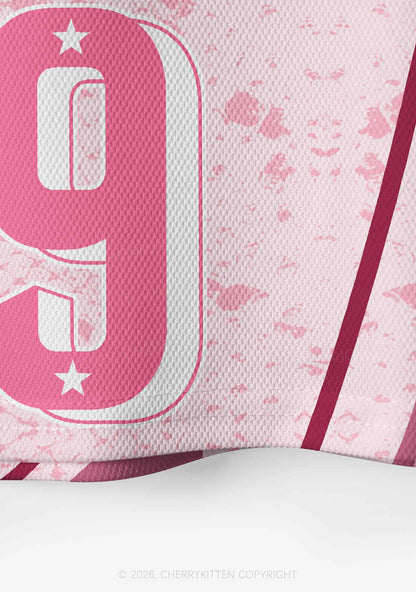 Pink Snakeskin Texture Faggot Pride Y2K Crop Sport Jersey Shirts Cherrykitten