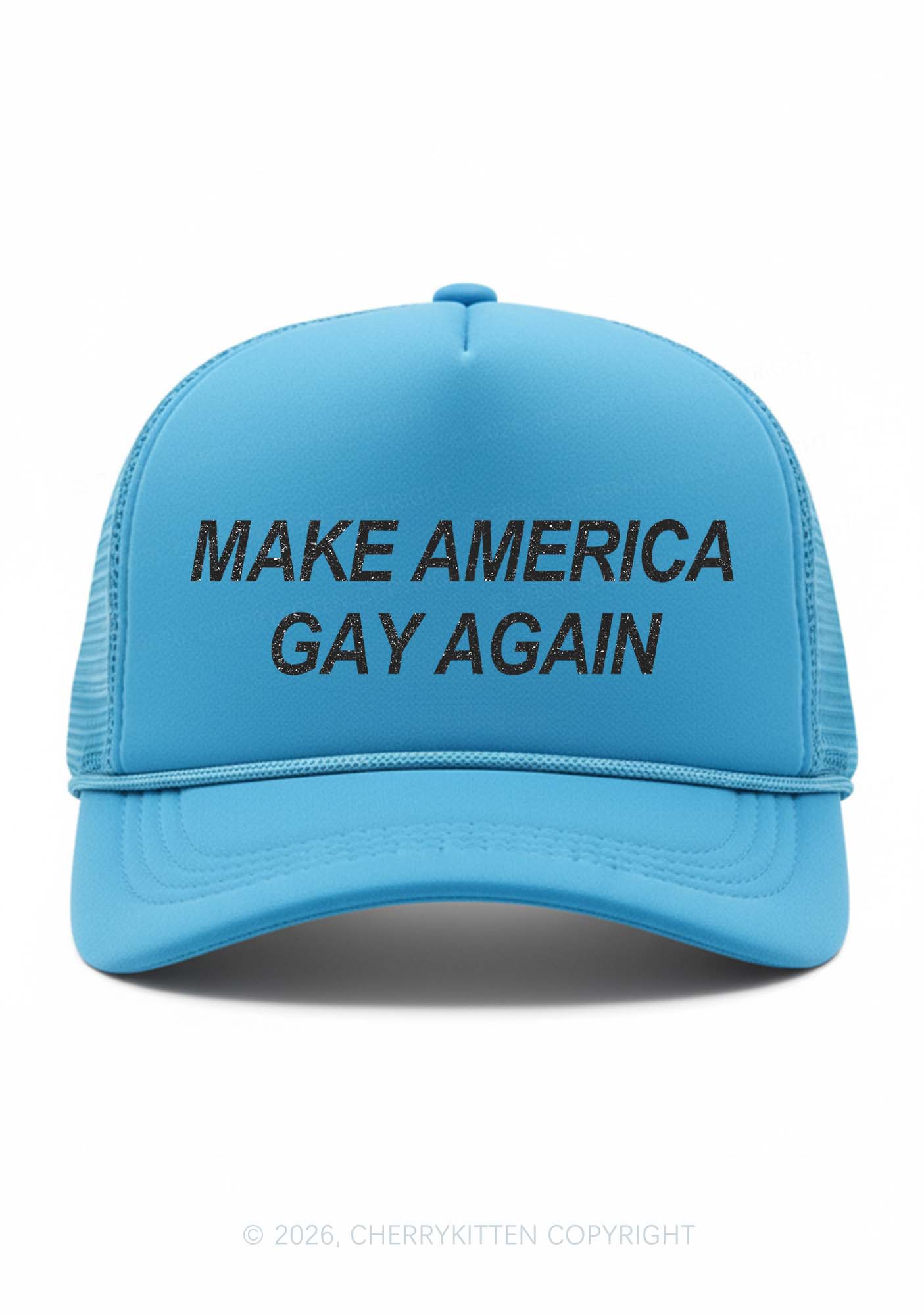 Make America Gay Again Pride Y2K Trucker Hat Cherrykitten