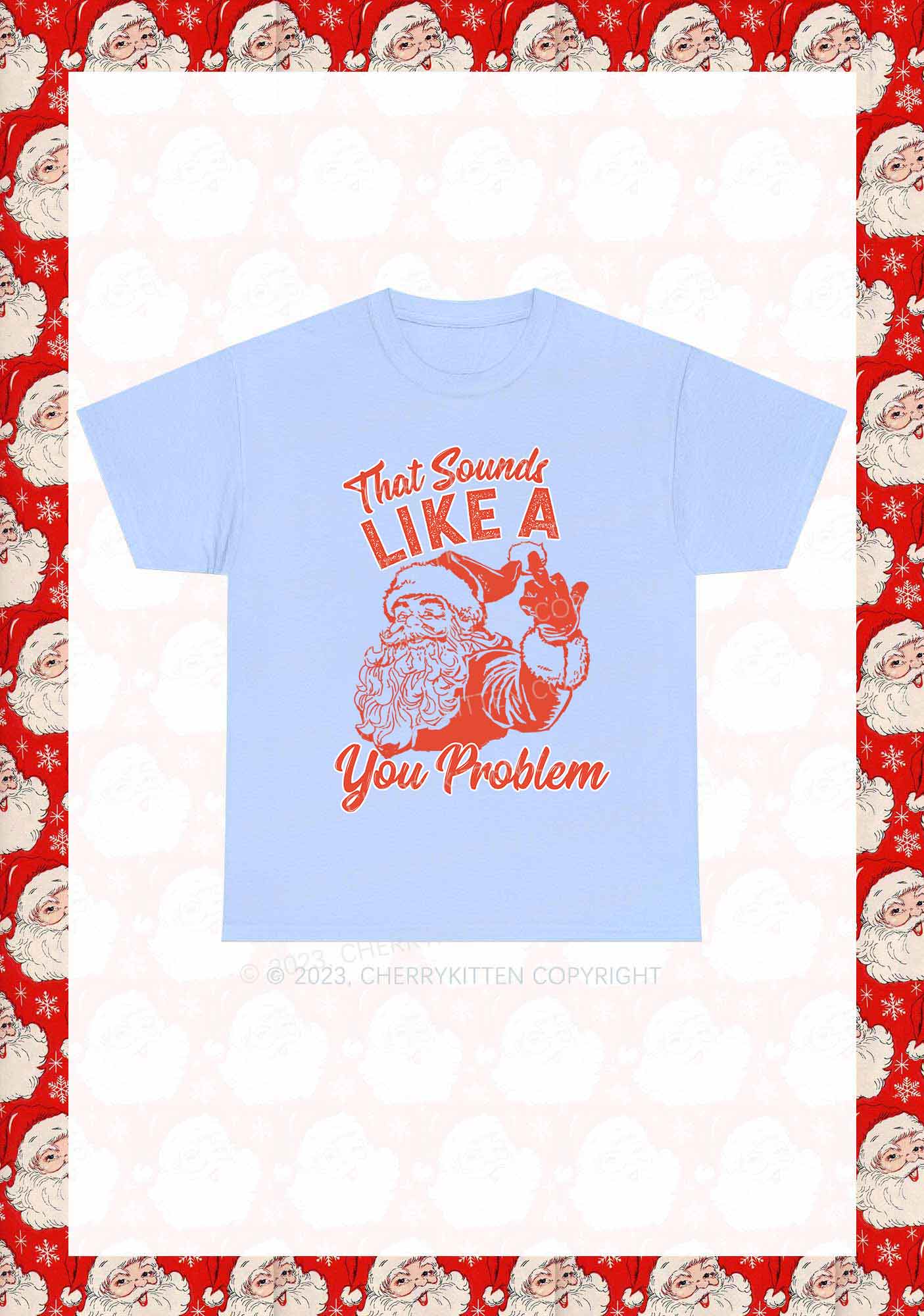 You Problem Christmas Y2K Chunky Shirt Cherrykitten