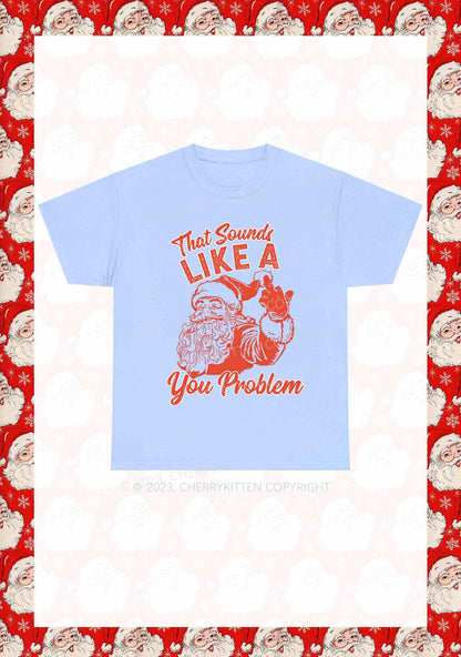 You Problem Christmas Y2K Chunky Shirt Cherrykitten