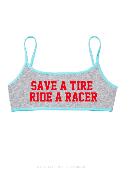 Save A Tire Ride A Racer Y2K Super Crop Cami Cherrykitten