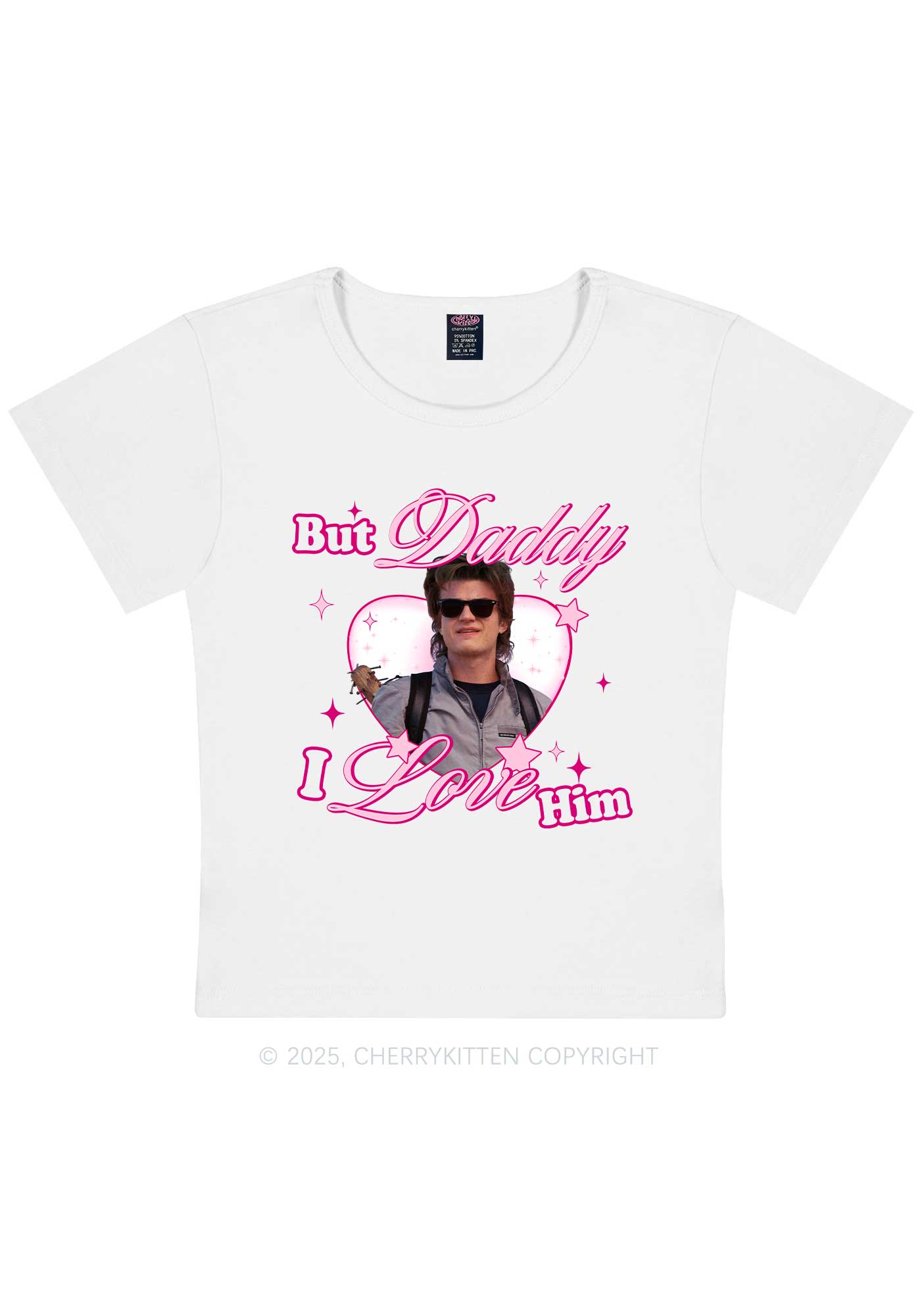 Daddy I Love Him Y2K Baby Tee Cherrykitten