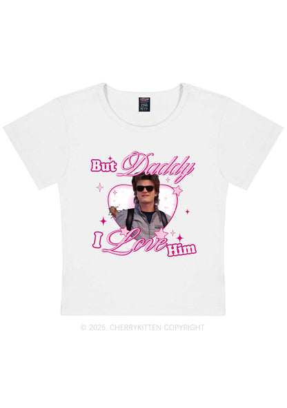 Daddy I Love Him Y2K Baby Tee Cherrykitten