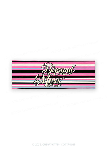 Bisexual Mess Pride Y2K Print Headband Cherrykitten