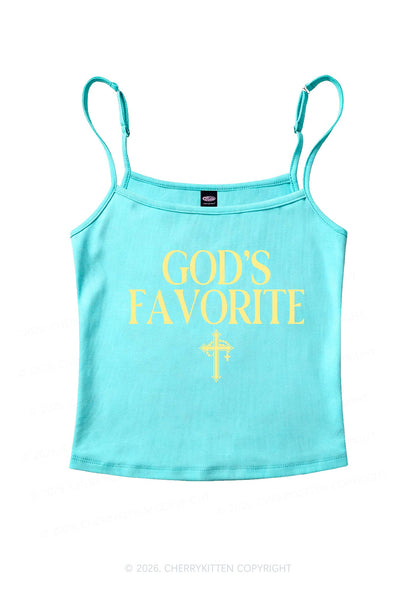 Gods Favorite Cross Y2K Spaghetti Strap Cami Cherrykitten