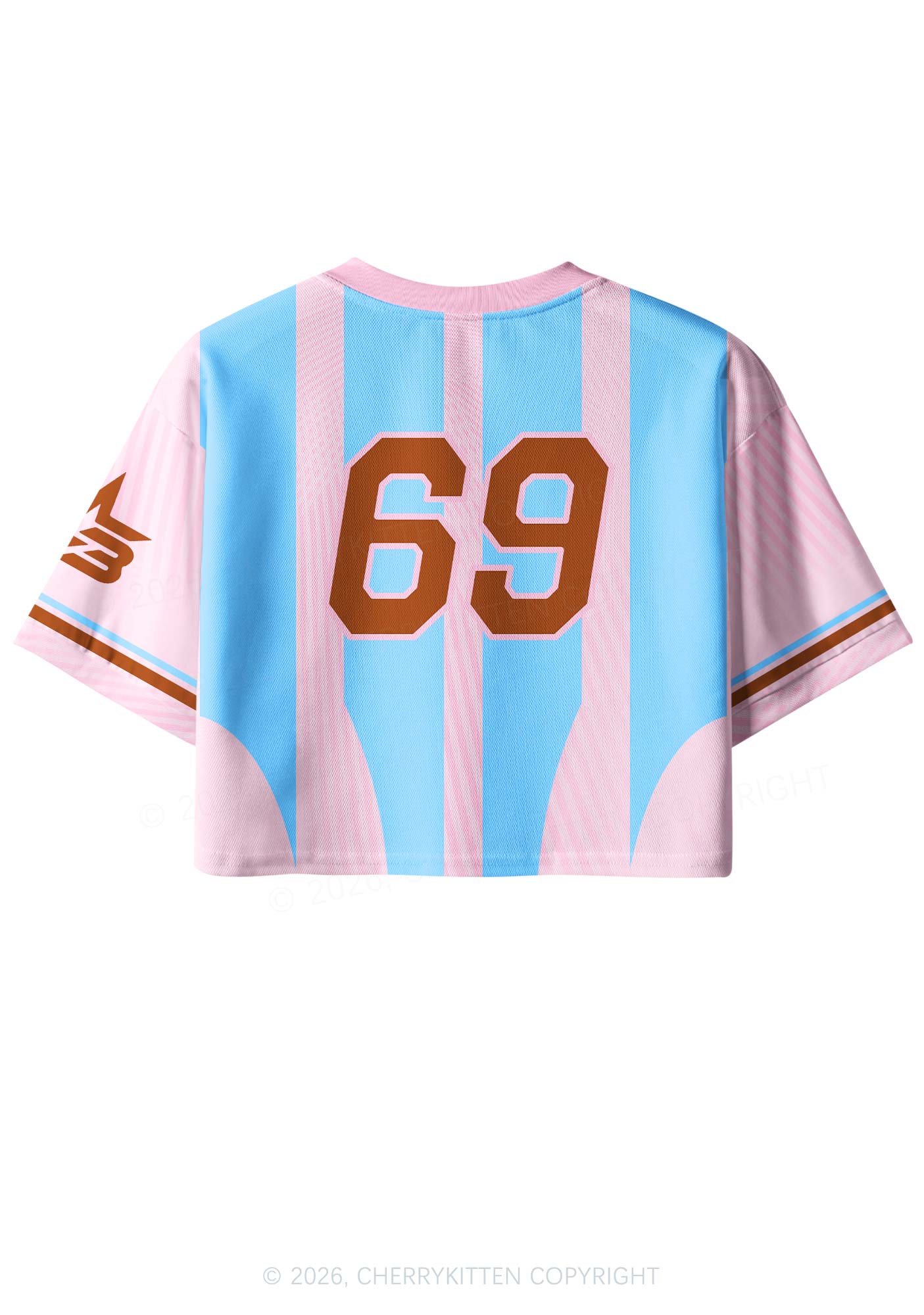 Light Pink Gods Favorite Fag Pride Y2K Crop Sport Jersey Shirts Cherrykitten