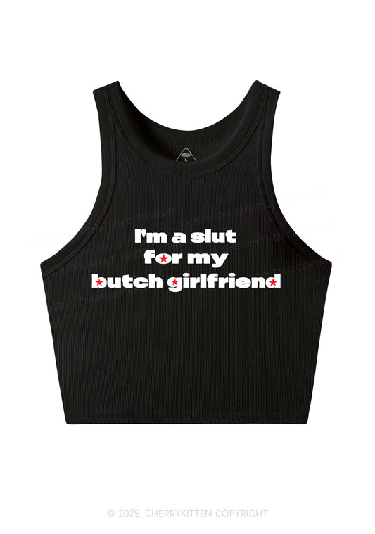 Slxt For Butch Girlfriend Pride Y2K Crop Tank Top Cherrykitten