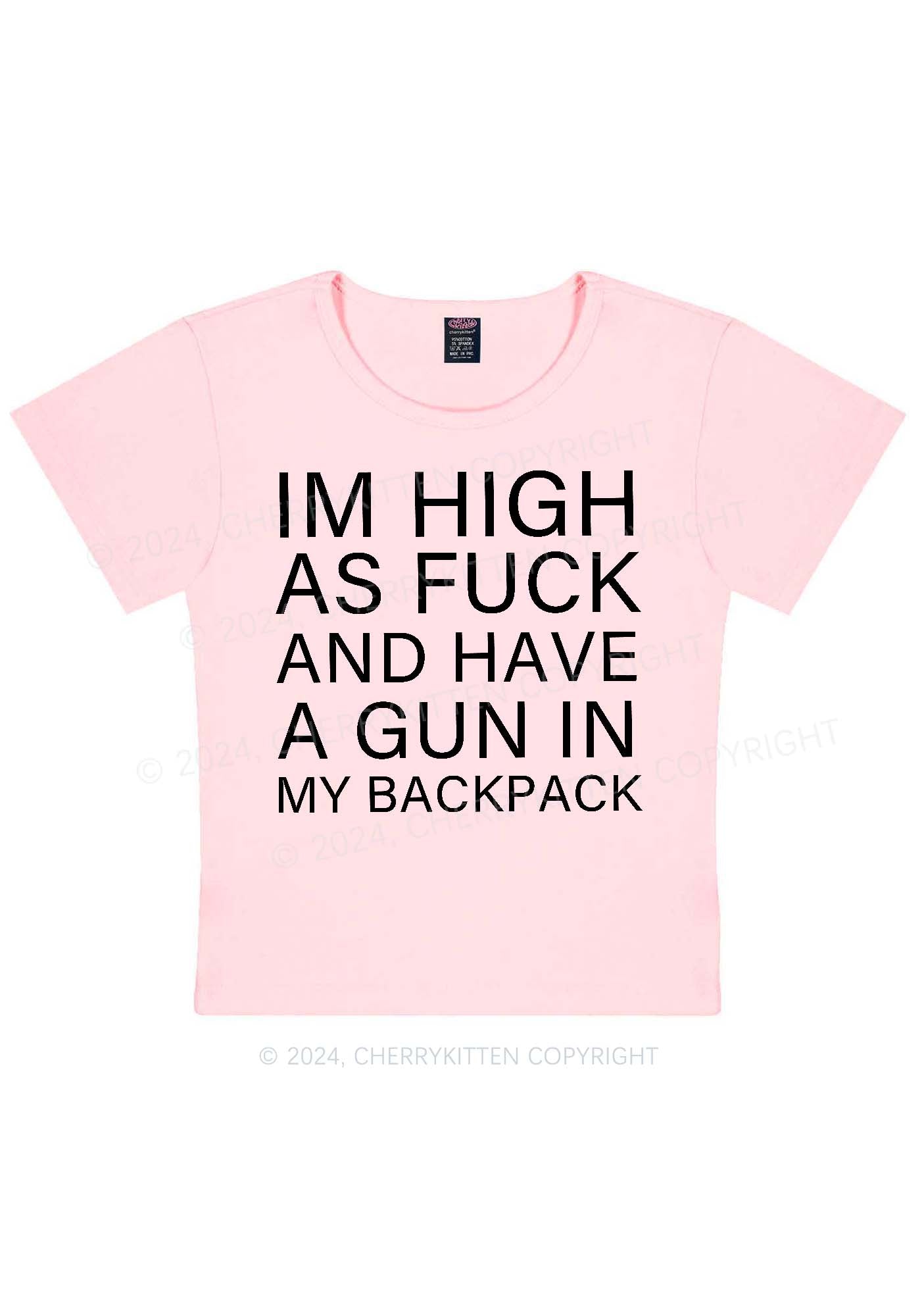 Im High Y2K Baby Tee Cherrykitten