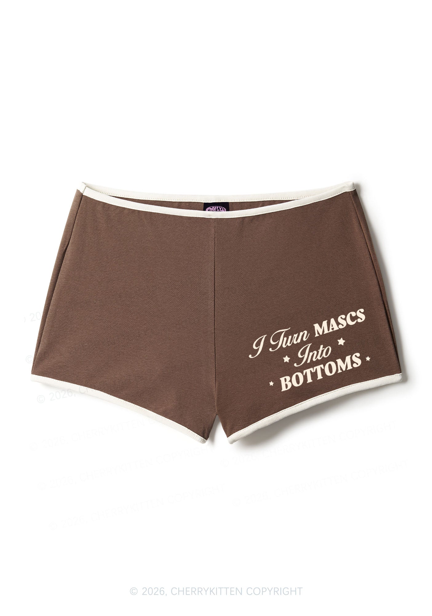 I Turn Mascs Into Bottoms Pride Y2K Booty Shorts Cherrykitten