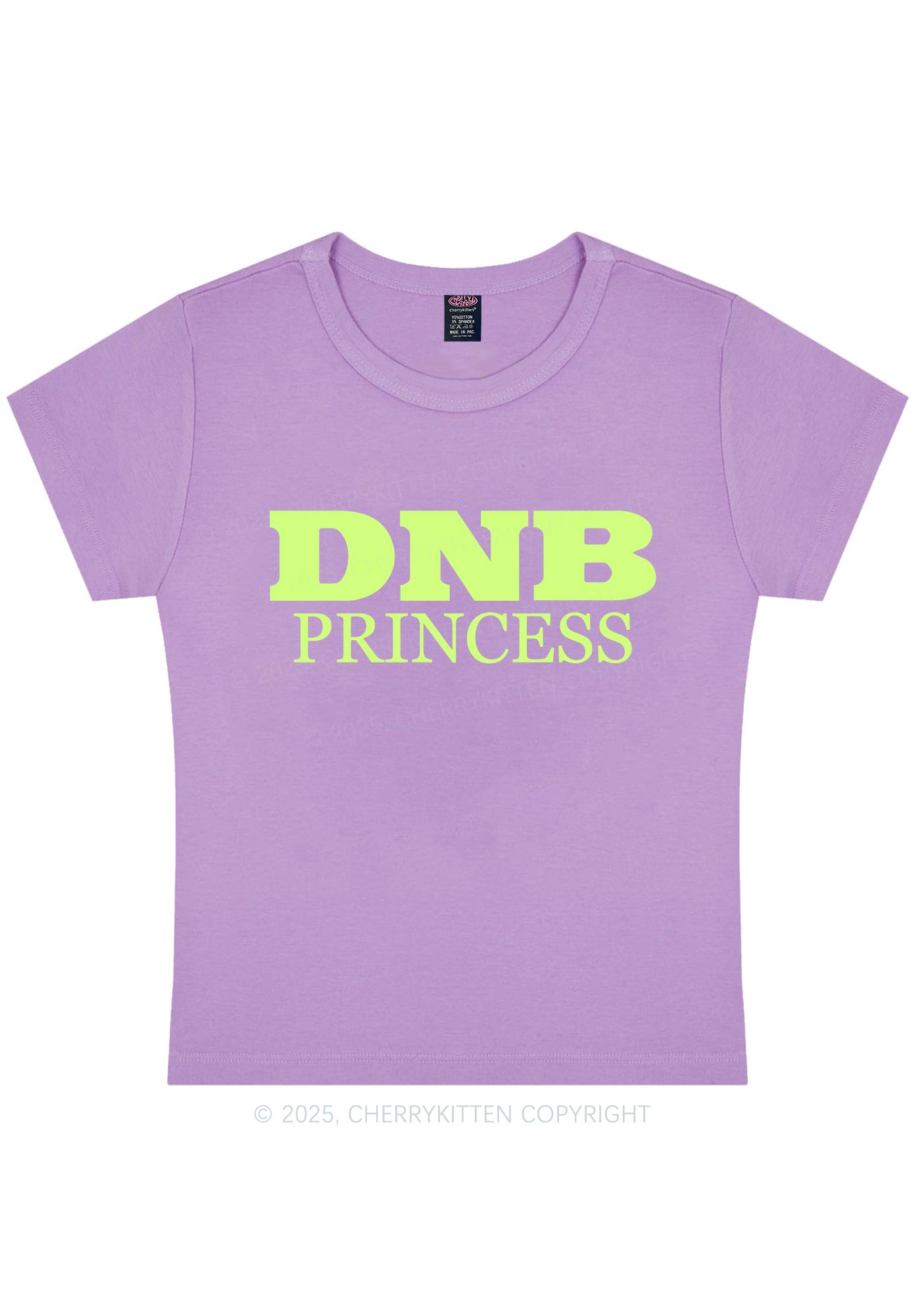 DNB Princess Y2K Baby Tee Cherrykitten