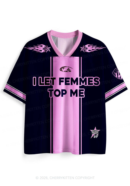 Pink Flame Star Femmes Top Me Pride Y2K Sport Jersey Shirts Cherrykitten