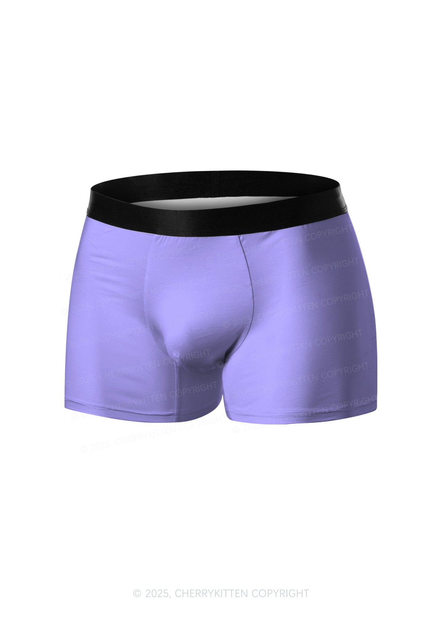 Purple Y2K Print Men Boxer Briefs Cherrykitten
