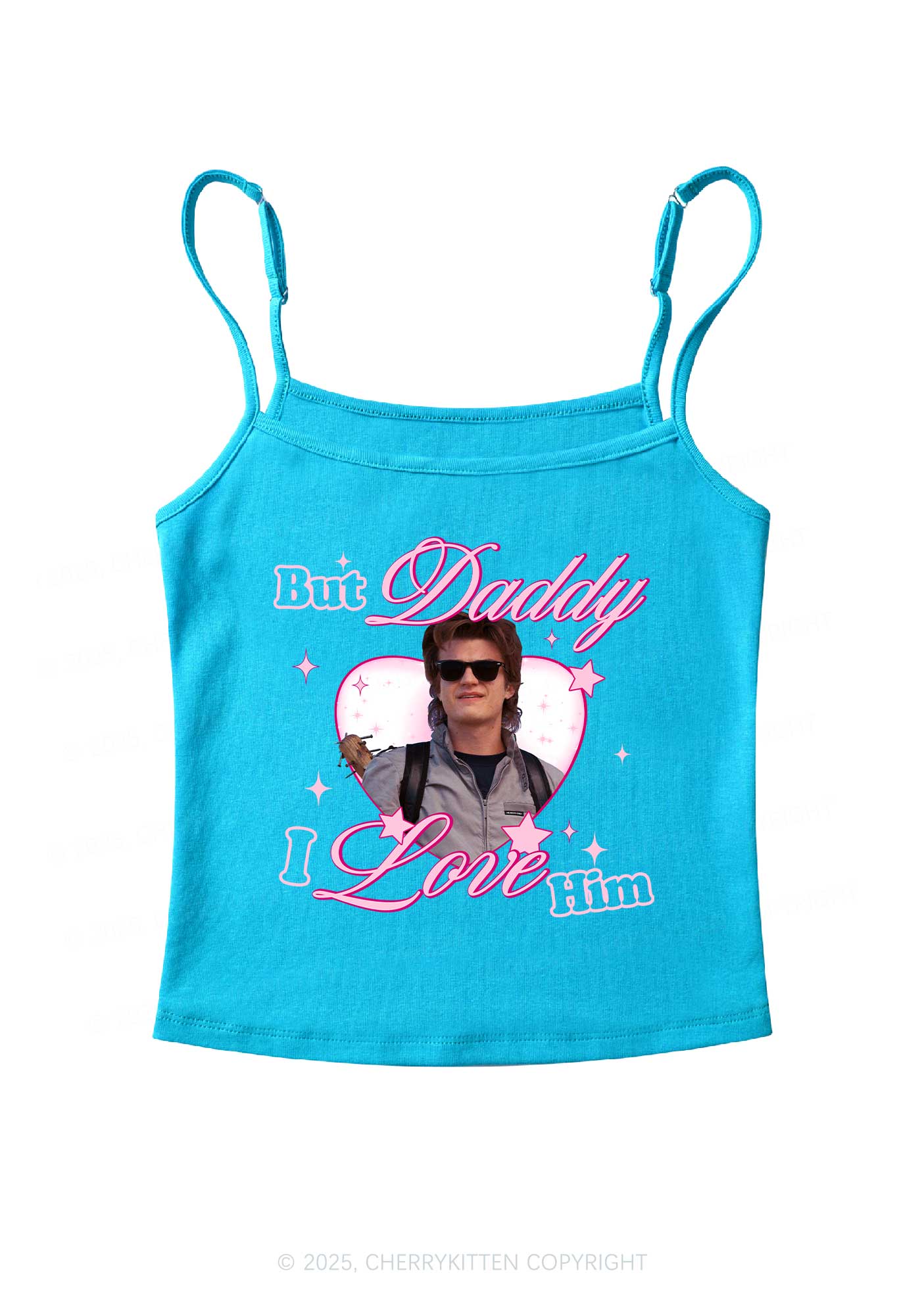 Daddy I Love Him Y2K Spaghetti Strap Cami Cherrykitten